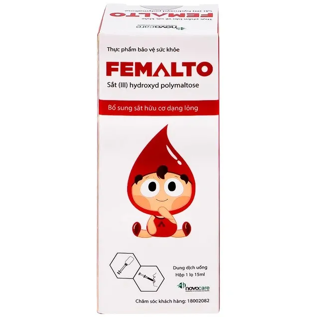 Dung dịch uống Femalto Novocare bổ sung sắt do thiếu sắt (15ml) 5