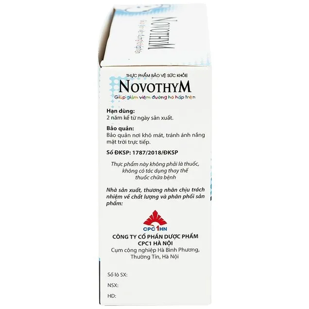 Dung dịch uống Novothym Novocare tăng sức đề kháng, giảm cảm cúm, viêm họng (2 vỉ x 5 ống) 5
