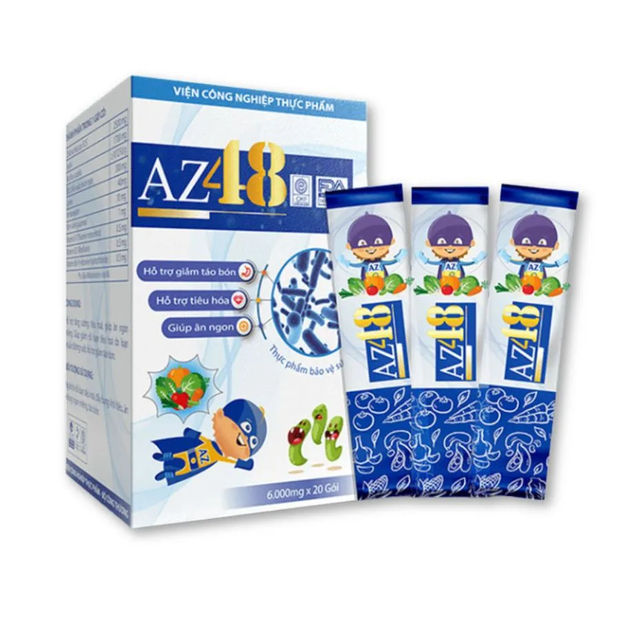 Gói uống AZ48 hỗ trợ giảm táo bón (Hộp 20 gói)