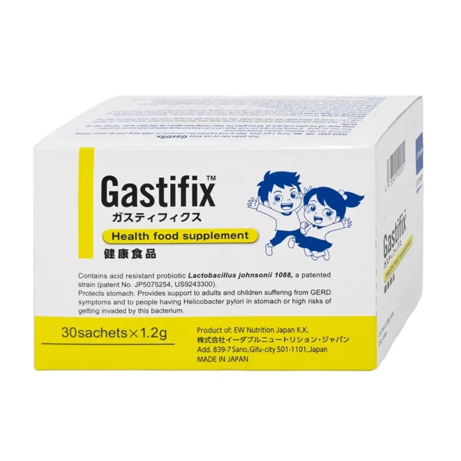 Gastifix EW Nutrition - Hỗ trợ tiêu hóa, giảm trào ngược dạ dày (Hộp x 30 gói)