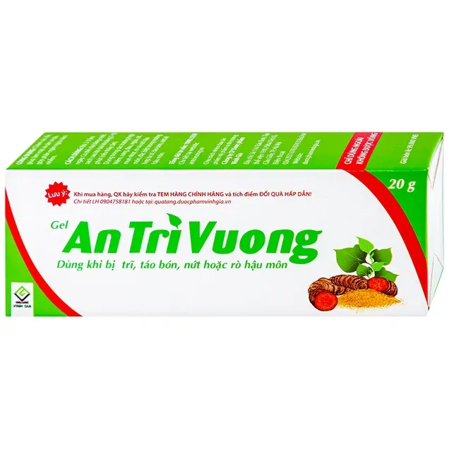 Gel An Trĩ Vương dùng khi bị trĩ, táo bón, nứt hoặc rò hậu môn (20g) 3