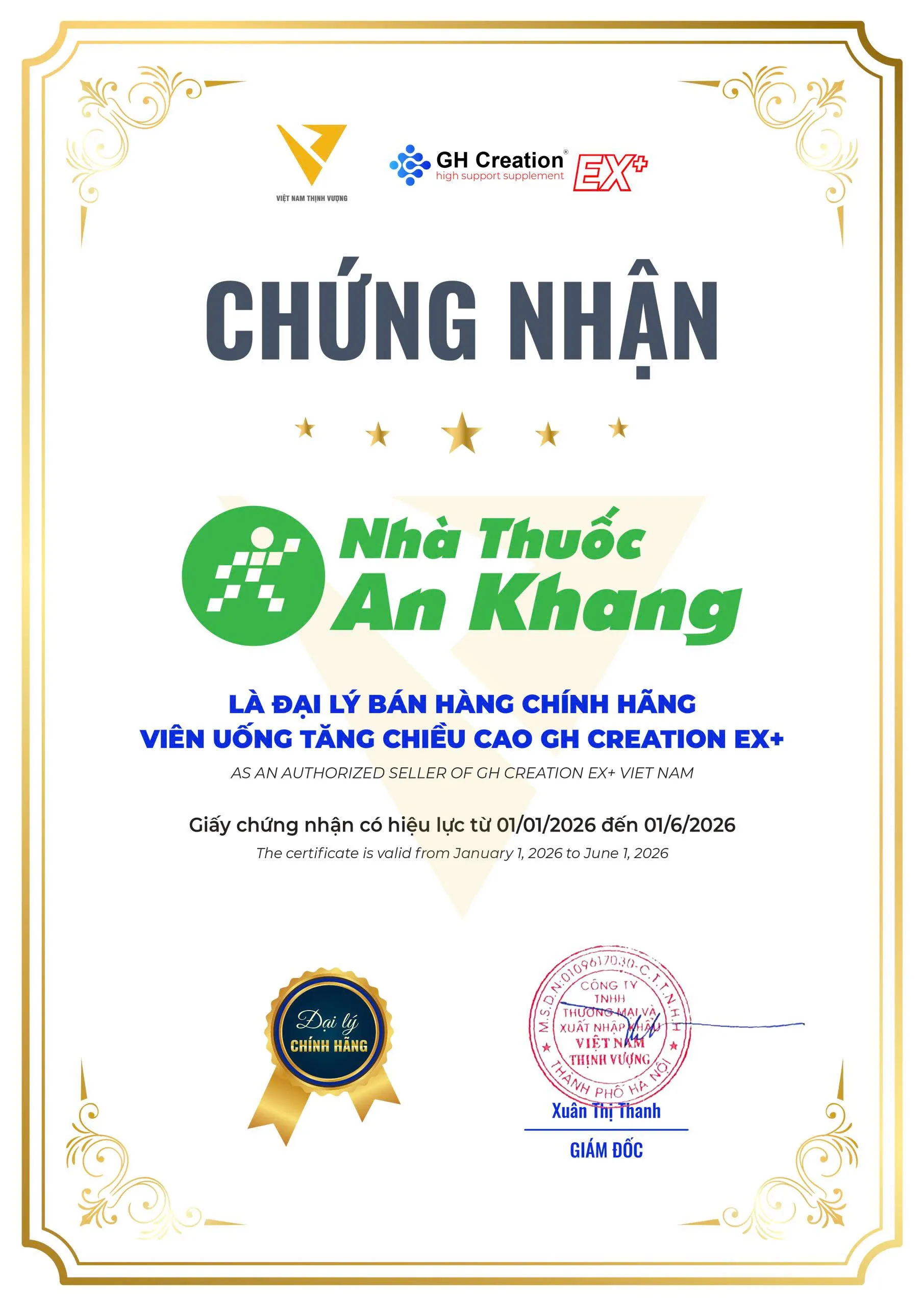 Thực phẩm bảo vệ sức khoẻ: GH Creation EX+ 8