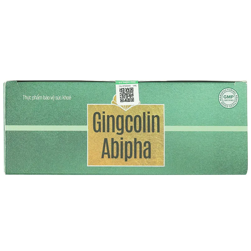 Gingcolin Abipha giúp hoạt huyết, hỗ trợ tăng cường lưu thông máu não hộp 100 viên 7
