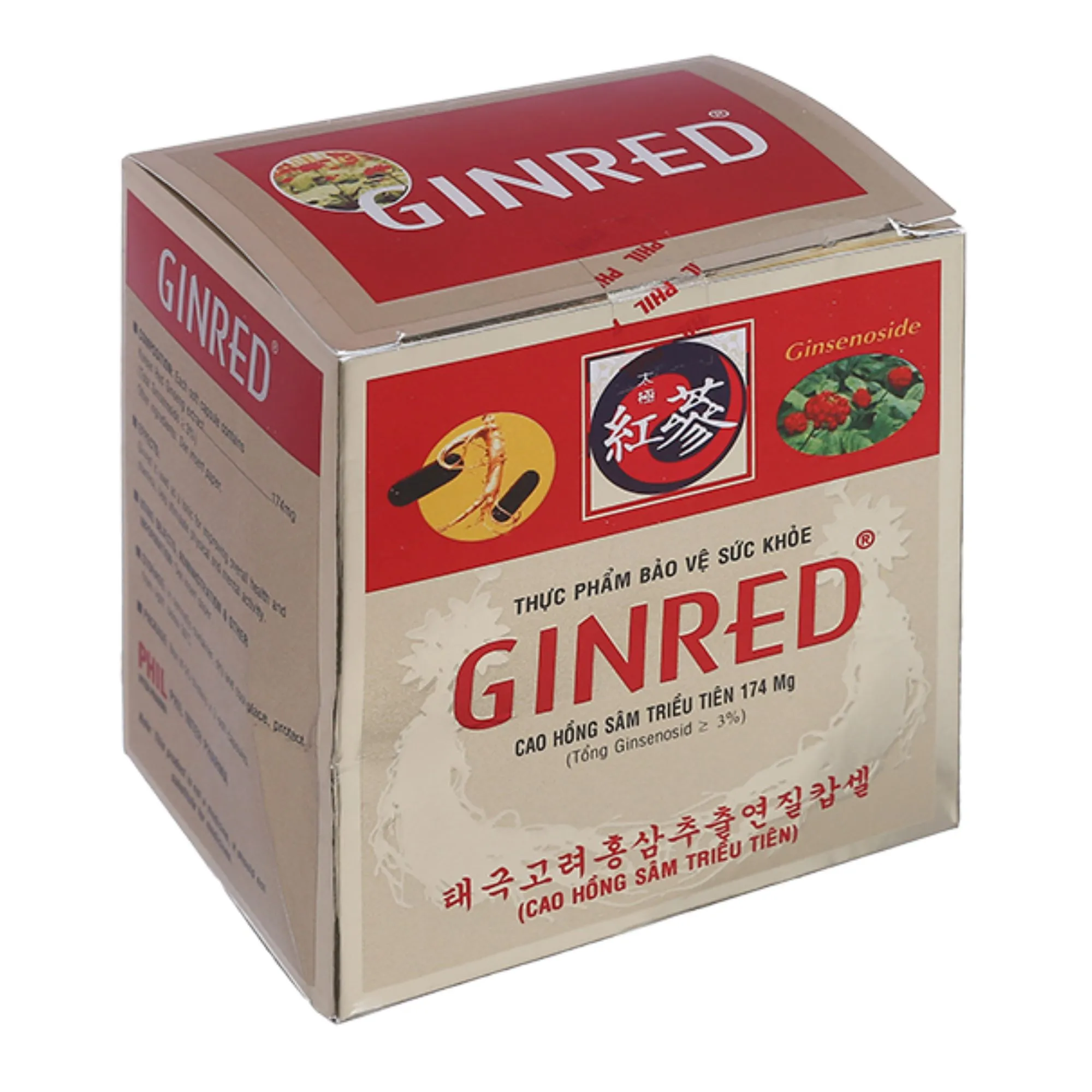 Ginred – Viên uống hỗ trợ tăng cường sinh lực, bồi bổ nguyên khí (60 viên)