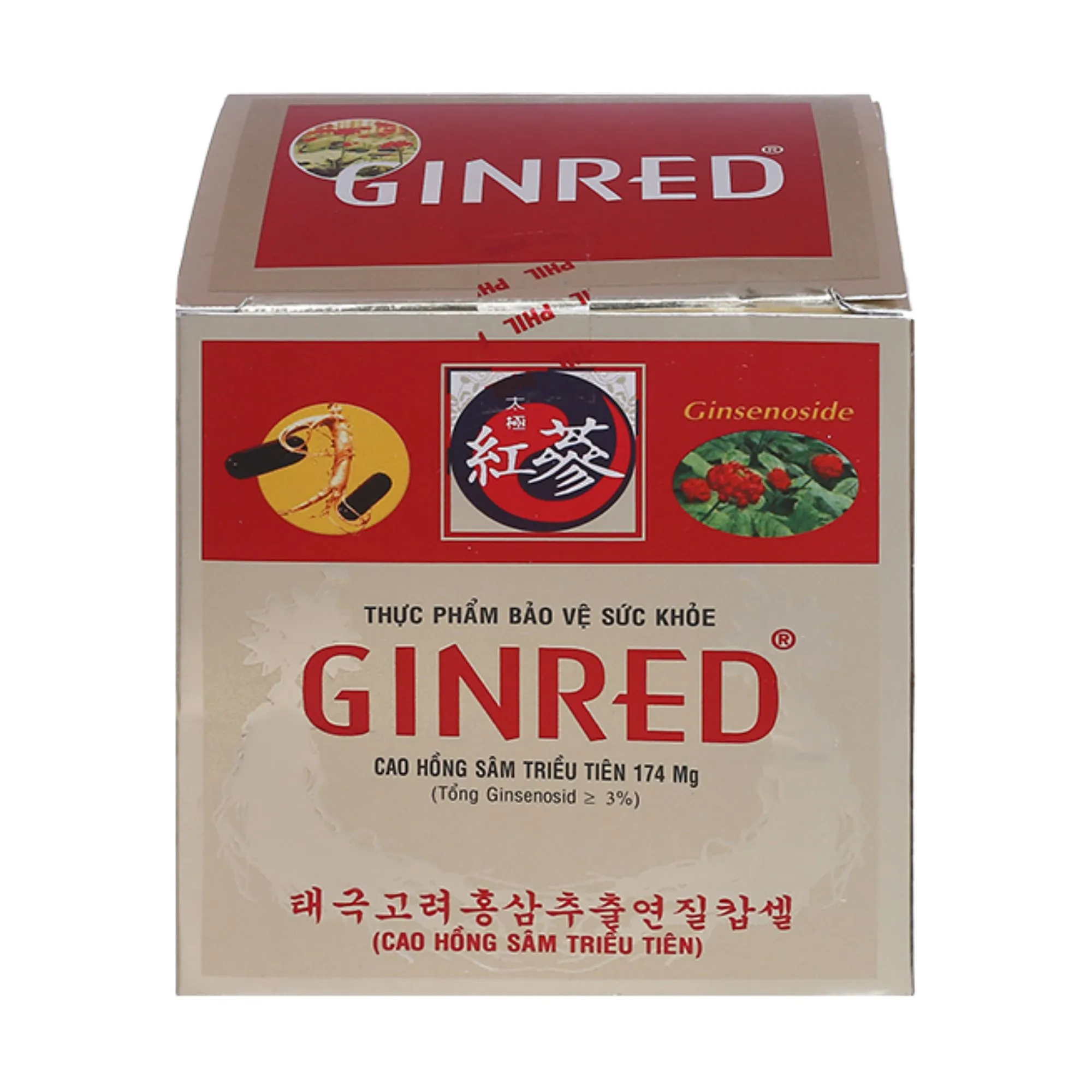 Ginred – Viên uống hỗ trợ tăng cường sinh lực, bồi bổ nguyên khí (60 viên) 2
