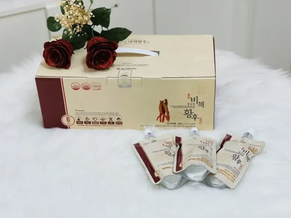 Hồng Sâm hoàng hậu Hongsamjin Bichaek Hwanghu Korean Red Ginseng Extract (120ml x 20 túi) – Daedong