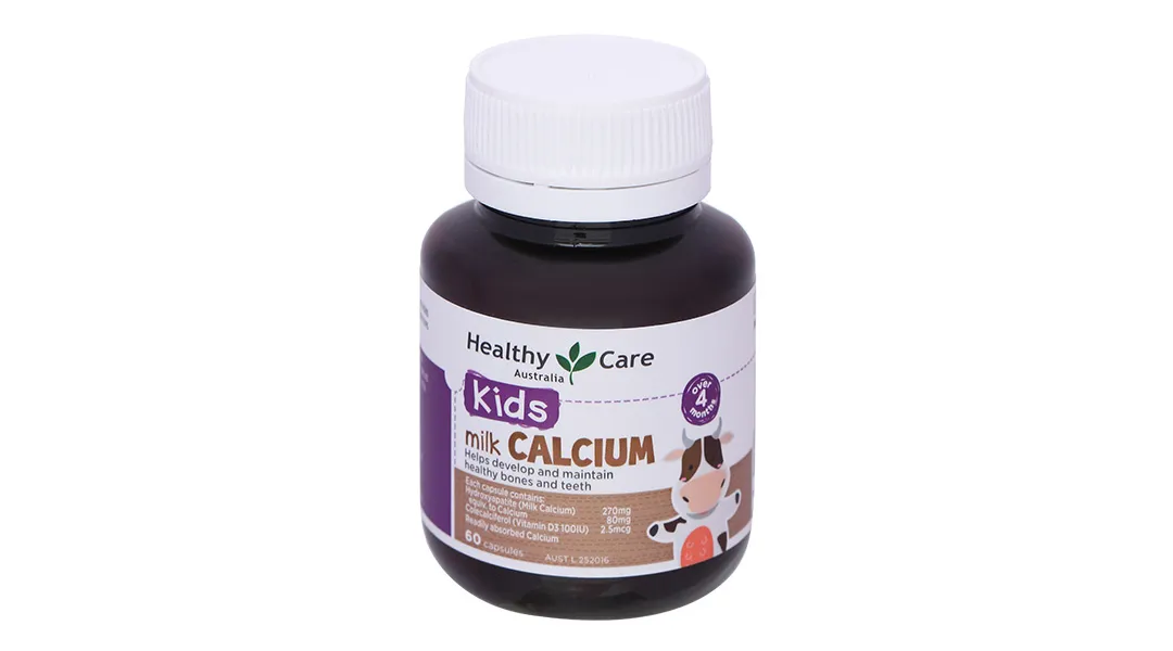 Healthy Care Kids Milk Calcium lọ 60 viên 2