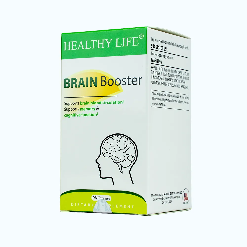 HEALTHY LIFE Brain Booster Hỗ Trợ Chức Năng Não (Hộp 60 viên) 2