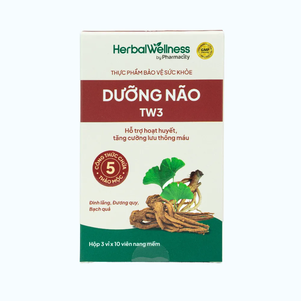Herbal Wellness Dưỡng Não TW3 hỗ trợ hoạt huyết, tăng cường lưu thông máu (30 viên) 3