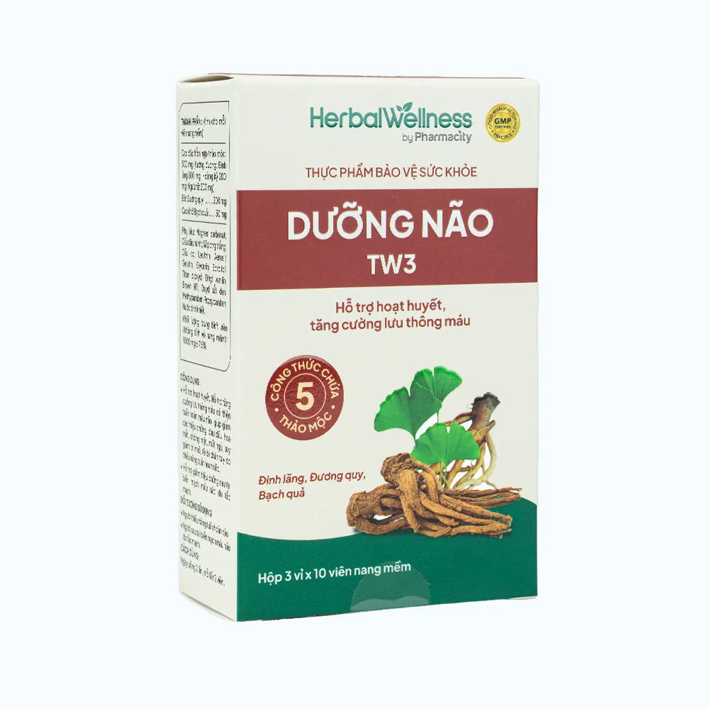 Herbal Wellness Dưỡng Não TW3 hỗ trợ hoạt huyết, tăng cường lưu thông máu (30 viên) 4