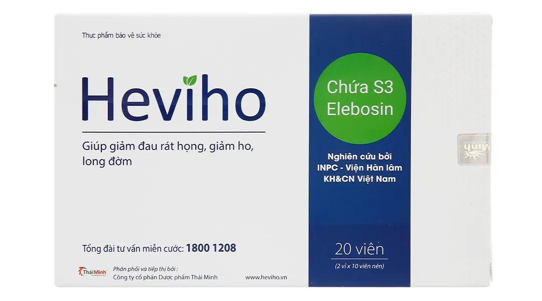 VIÊN UỐNG GIẢM HO HEVIHO THÁI MINH 2X10 11