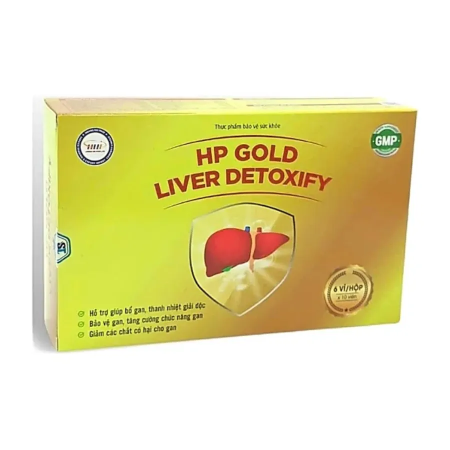 HP Gold Liver Detoxify - Bổ Gan, Thanh Nhiệt Giải Độc (Hộp 60 viên)