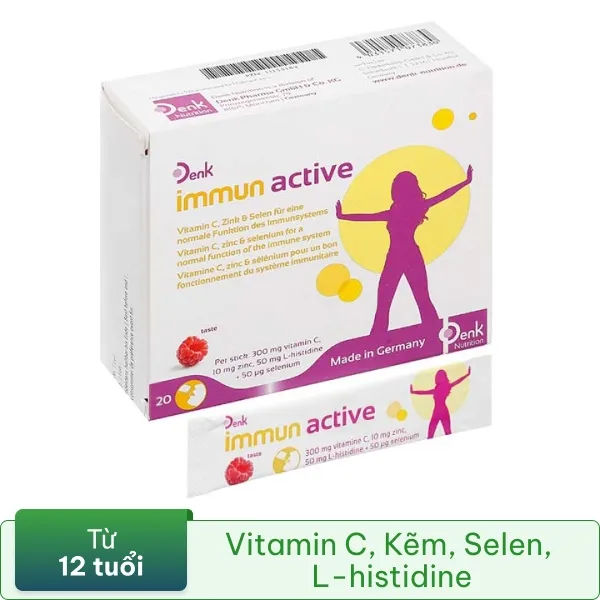 Immun Active Denk hỗ trợ nâng cao sức đề kháng hộp 20 gói x 2g