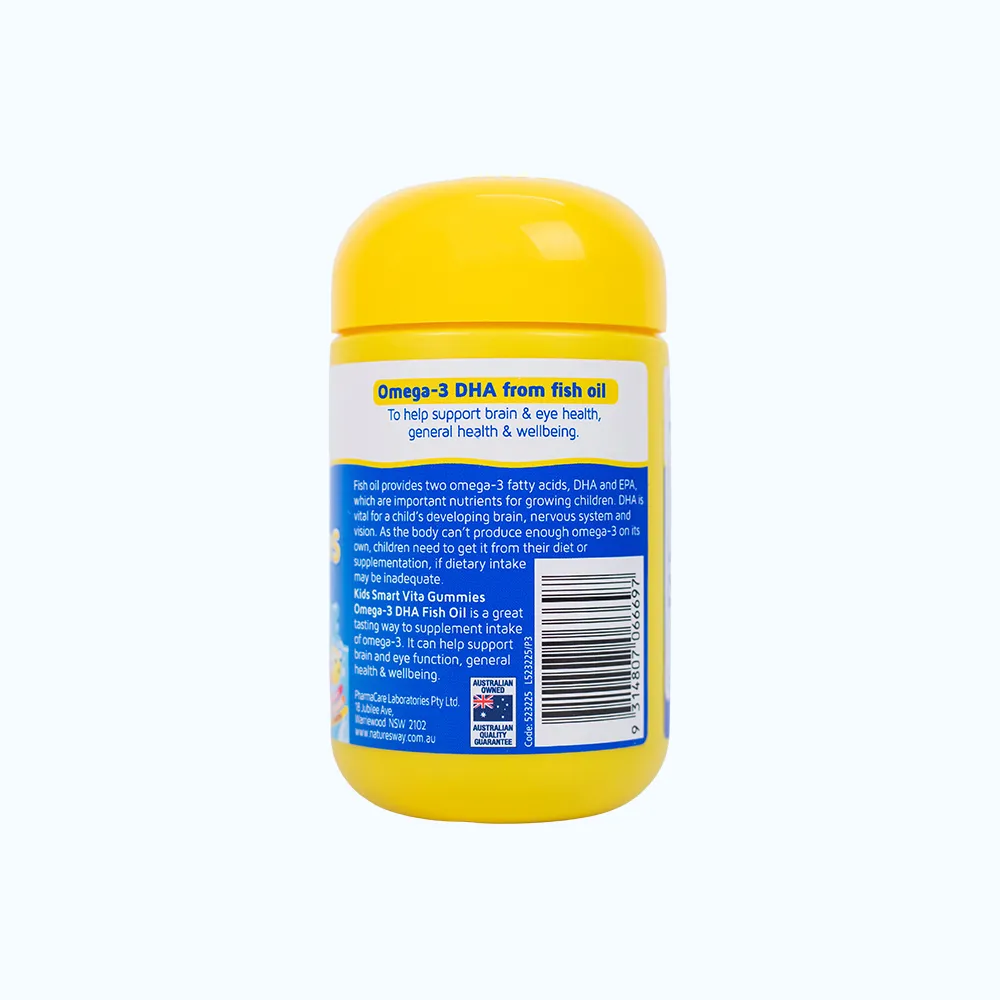 Kẹo dẻo Nature's Way Kids Smart Vita Gummies Omega-3 DHA Fish Oil (hộp 60 viên) 2