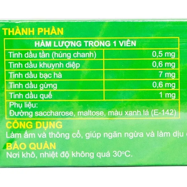 Kẹo ngậm thảo dược Eugica Candy giảm ho, đau rát họng (100 viên) 6
