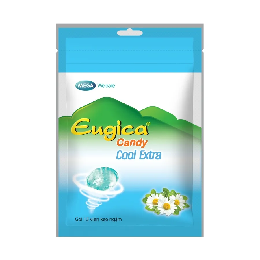 Kẹo thảo dược EUGICA COOL EXTRA (túi 15 viên)