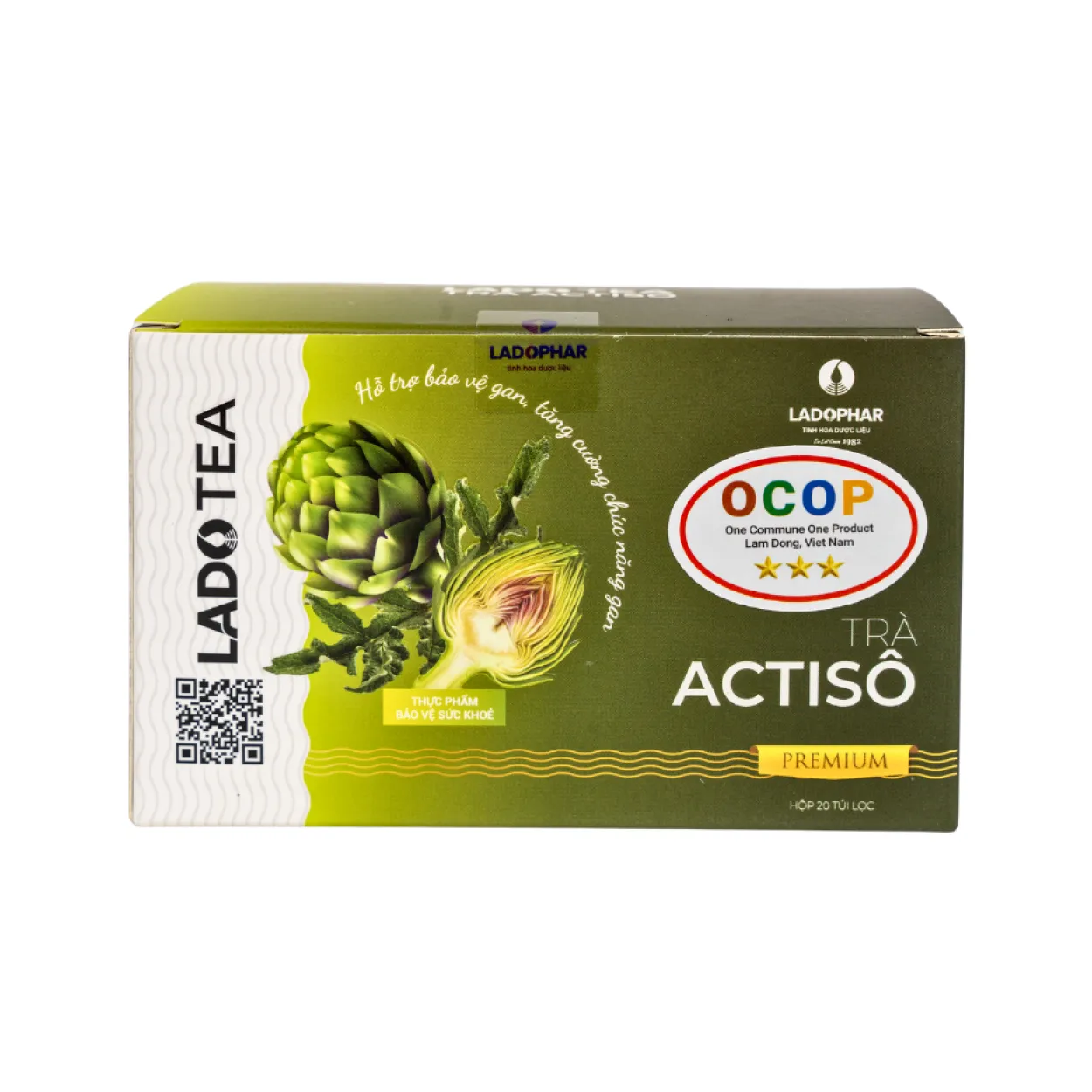 Lado Tea Trà Actisô hỗ trợ bảo vệ gan (Hộp 20 gói)