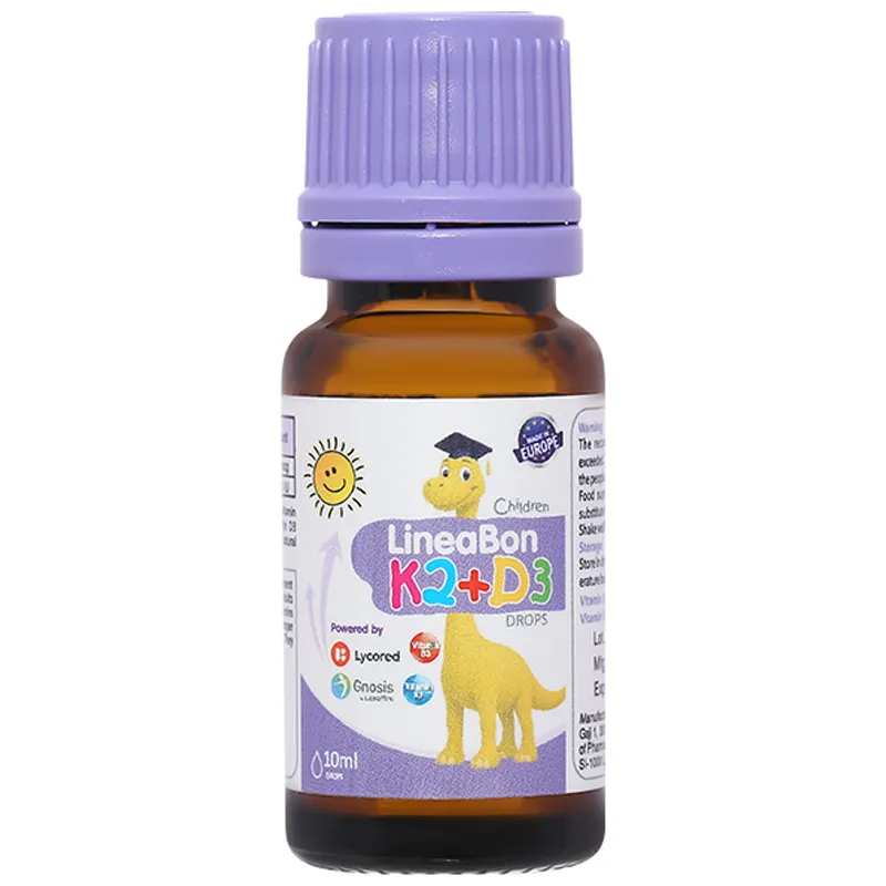 CHAI XỊT HỖ TRỢ HẤP THỤ CANXI LINEABON K2+D3 ERGOPHARMA 10ML 9