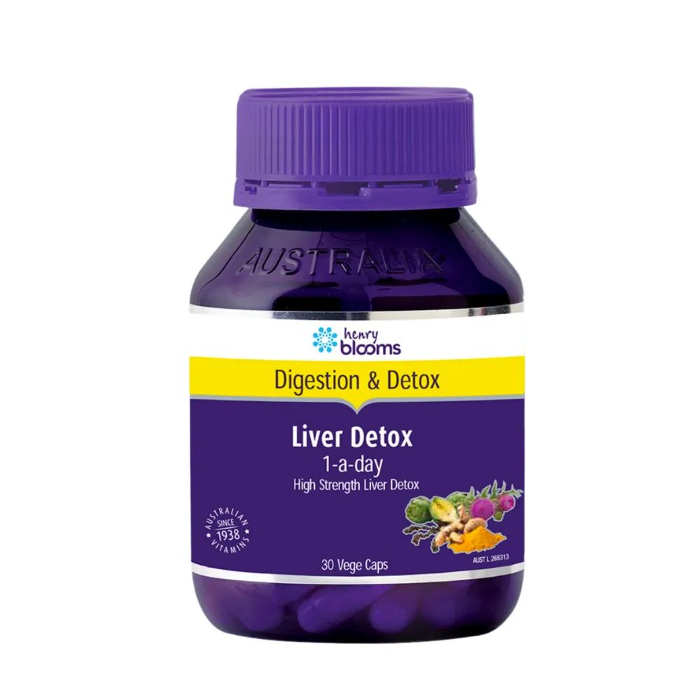 Liver Detox 1ADay Henry Blooms hỗ trợ giải độc gan, bảo vệ gan (30 viên)
