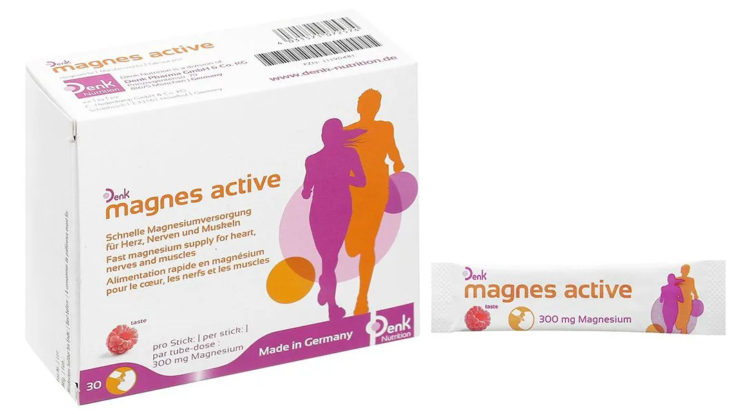 Magnes Active Denk cải thiện tình trạng mệt mỏi hộp 30 gói x 2.5g 2