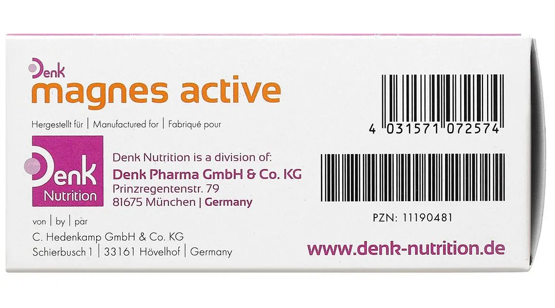 Magnes Active Denk cải thiện tình trạng mệt mỏi hộp 30 gói x 2.5g 6