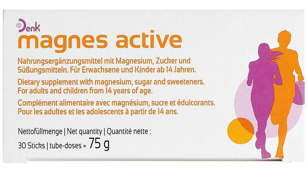 Magnes Active Denk cải thiện tình trạng mệt mỏi hộp 30 gói x 2.5g 7