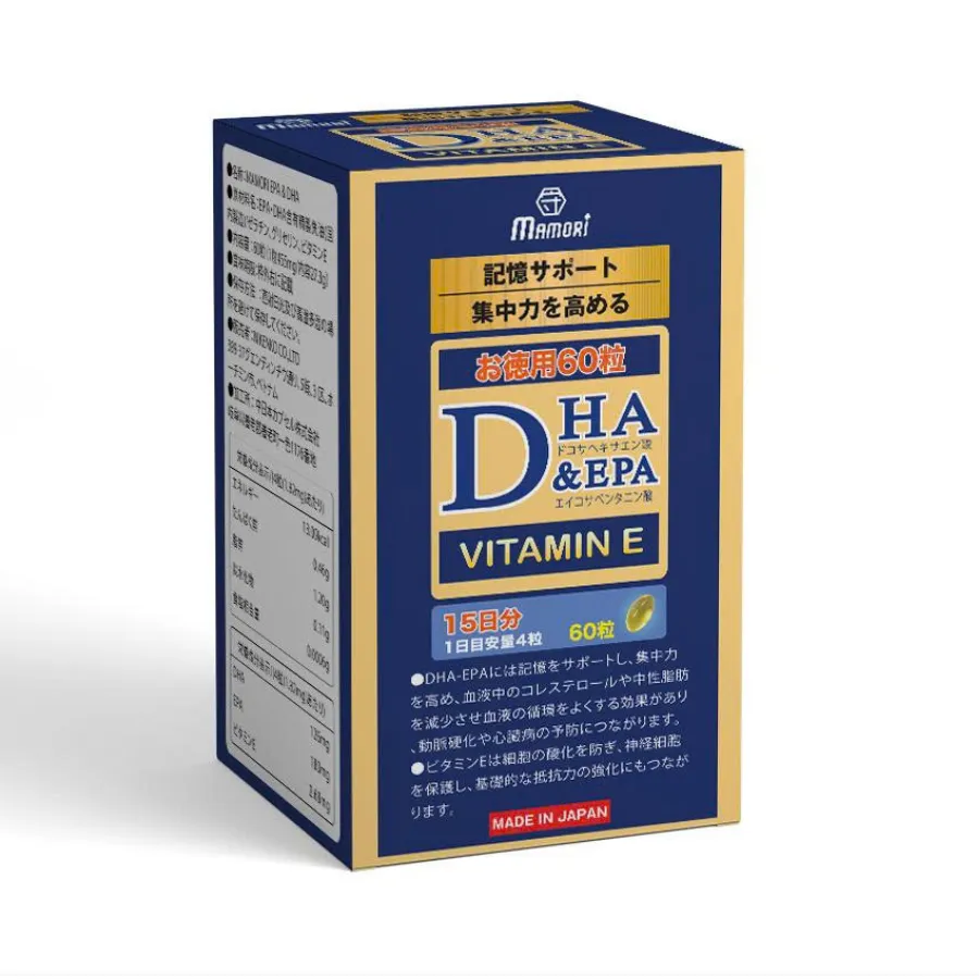 Mamori DHA & EPA - Viên Uống Hỗ Trợ Trí Nhớ (Hộp 60 viên) 3