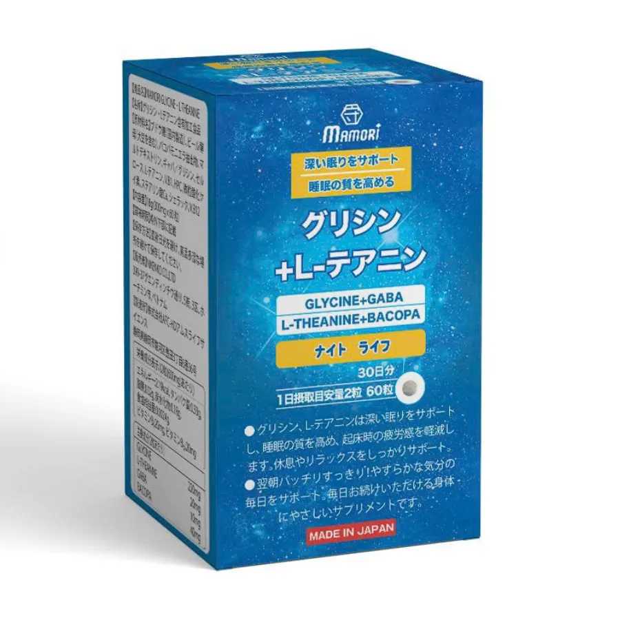 Mamori Glycine L- Theanine - Viên Uống Hỗ Trợ Ngủ Ngon (60 viên) 4