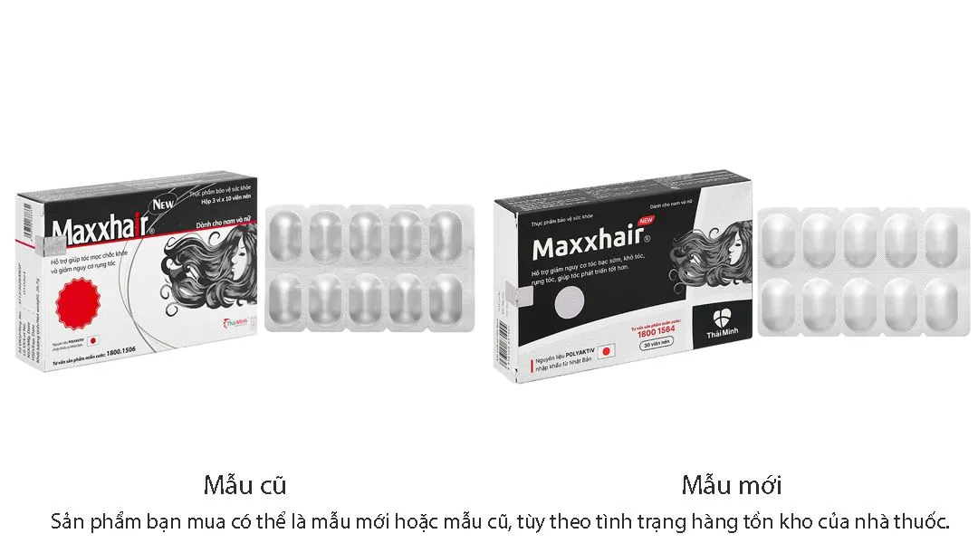VIÊN UỐNG HỖ TRỢ MỌC TÓC MAXXHAIR NEW THÁI MINH 3X10 2