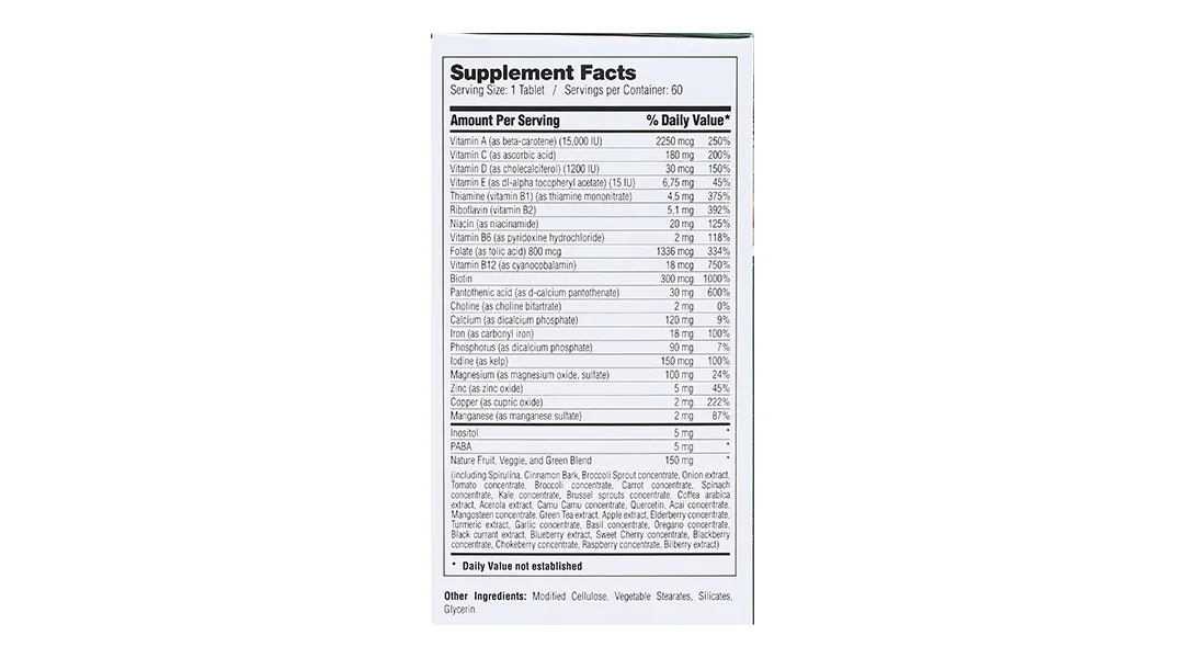 Mega Activ Whole Food Multivitamin hộp 60 viên 5