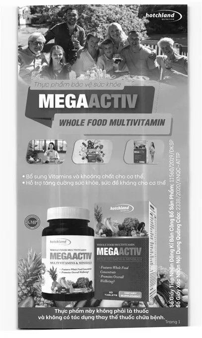 Mega Activ Whole Food Multivitamin hộp 60 viên 10