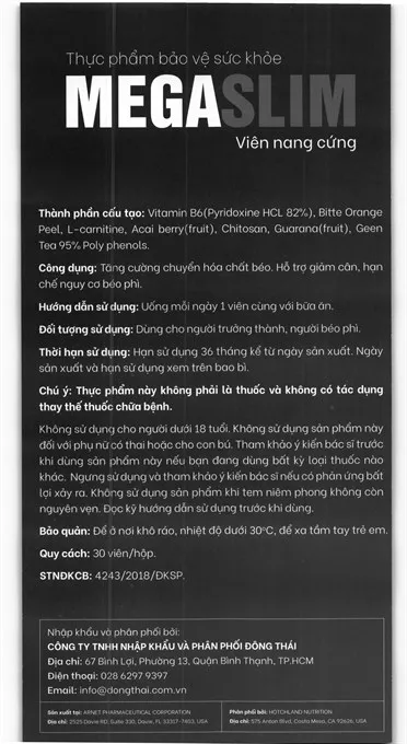 Mega Slim hộp 30 viên 8