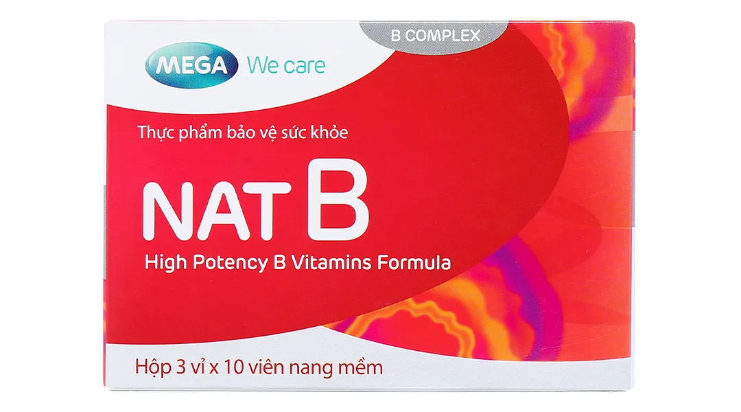 VIÊN UỐNG BỔ SUNG VITAMIN NHÓM B NAT B MEGA 3X10 3
