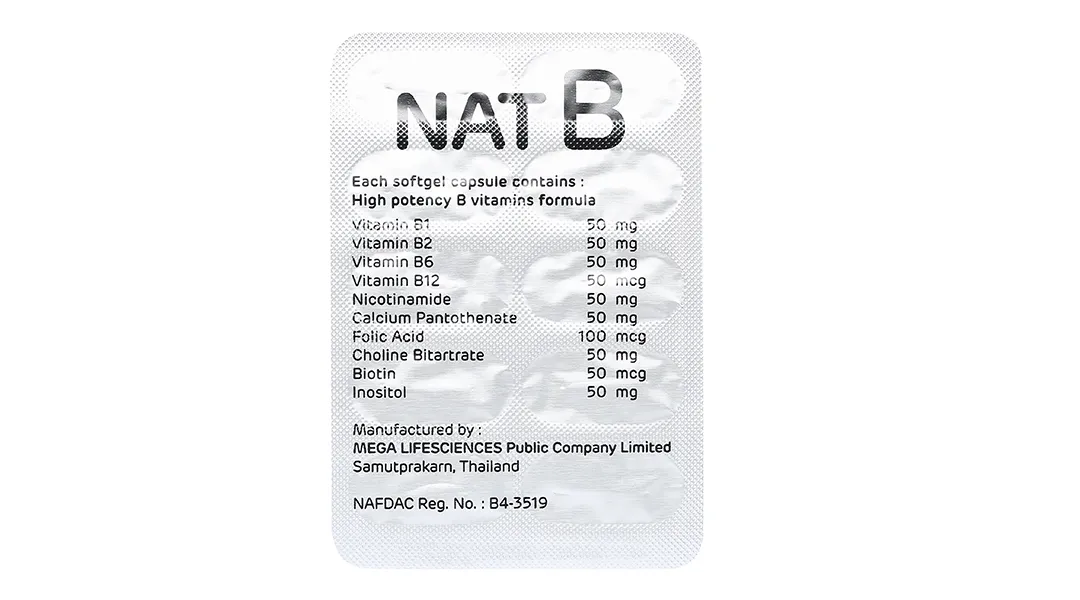 VIÊN UỐNG BỔ SUNG VITAMIN NHÓM B NAT B MEGA 3X10 7