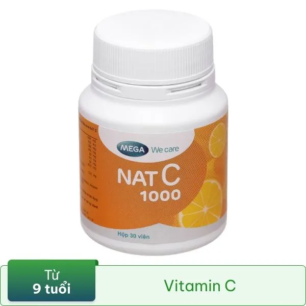 VIÊN UỐNG TĂNG CƯỜNG SỨC ĐỀ KHÁNG NAT C 1000 MEGA 30V