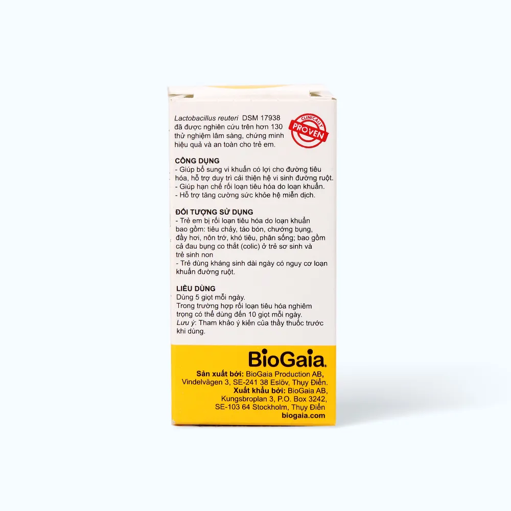 Men vi sinh BioGaia Protectis Baby Drops (5ml) giúp bổ sung lợi khuẩn cho bé 3