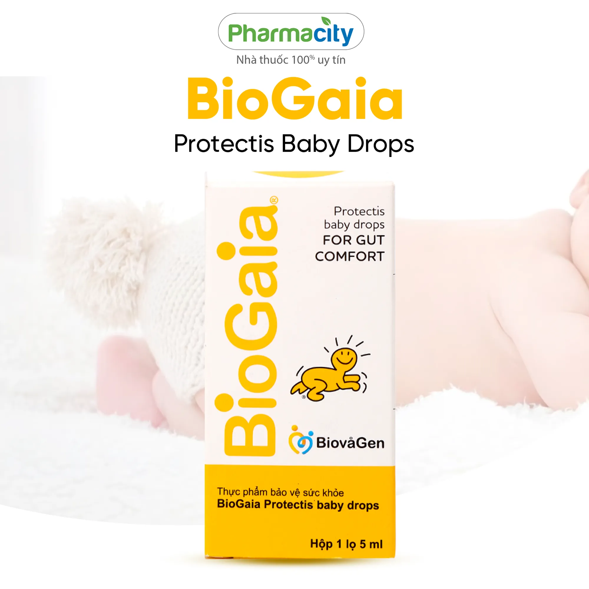 Men vi sinh BioGaia Protectis Baby Drops (5ml) giúp bổ sung lợi khuẩn cho bé 5