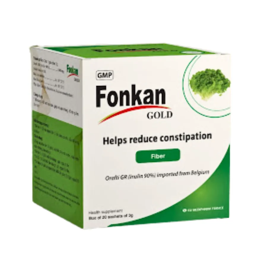 Men vi sinh Fonkan bổ sung chất xơ tự nhiên, giảm táo bón, tăng cường tiêu hoá (Hộp 20 gói)