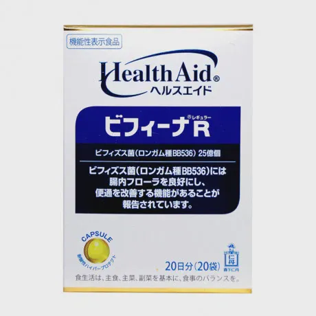 Men vi sinh Health Aid Bifina R hỗ trợ hệ tiêu hóa, giúp giảm các triệu chứng rối loạn tiêu hóa, đại tràng (Hộp 20 gói x 1.2g)