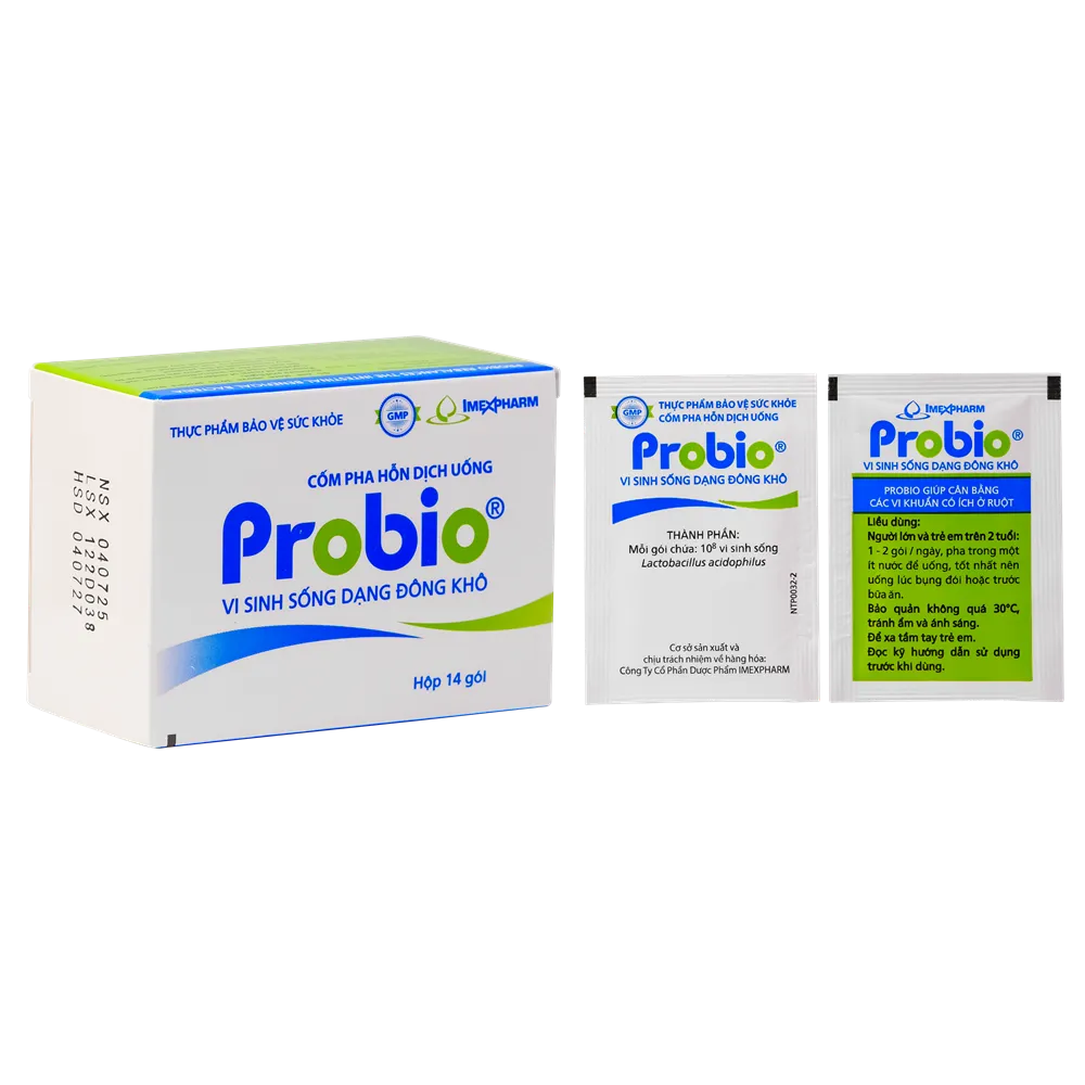 CỐM HỖ TRỢ TIÊU HÓA PROBIO IMEXPHARM 14 GÓI
