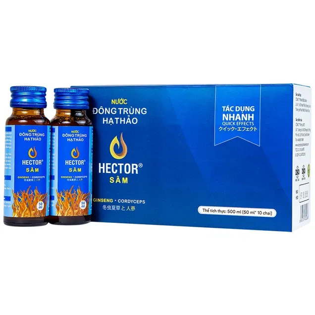Nước Đông Trùng Hạ Thảo Hector Sâm (10 chai x 50ml)