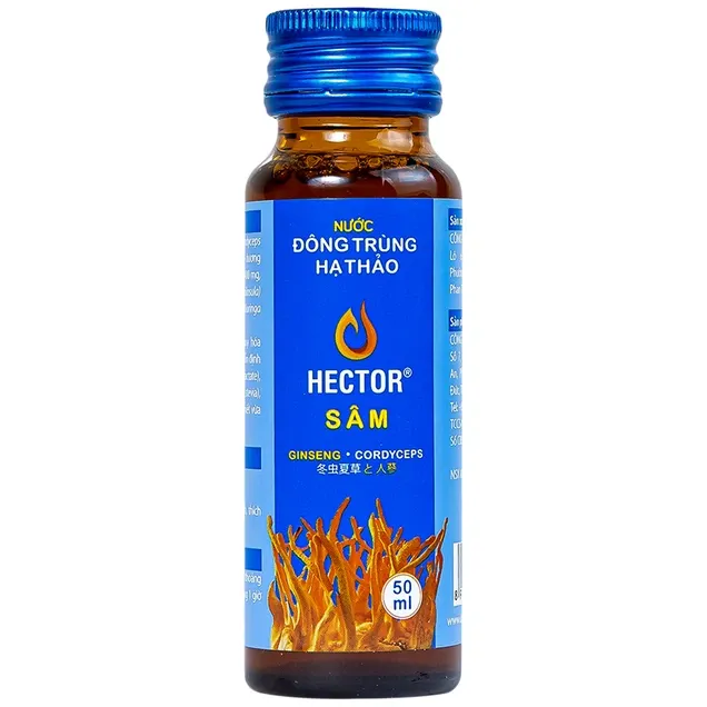 Nước Đông Trùng Hạ Thảo Hector Sâm (10 chai x 50ml) 2