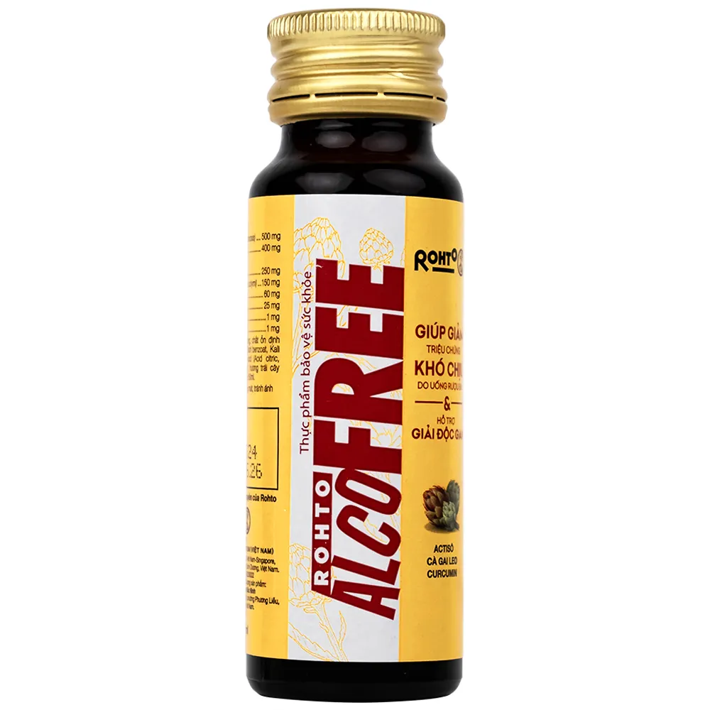 Dung dịch Alcofree giảm các triệu chứng khó chịu do uống rượu bia (10 chai x 50ml)