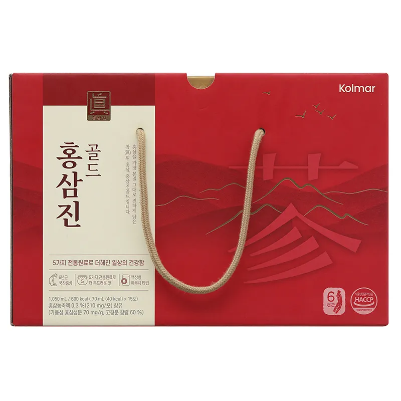 Thực phẩm bảo vệ sức khỏe NƯỚC HỒNG SÂM HONGSAMJIN GOLD (Hộp *3 Hộp Nhỏ * 5 Gói 70ml) 3