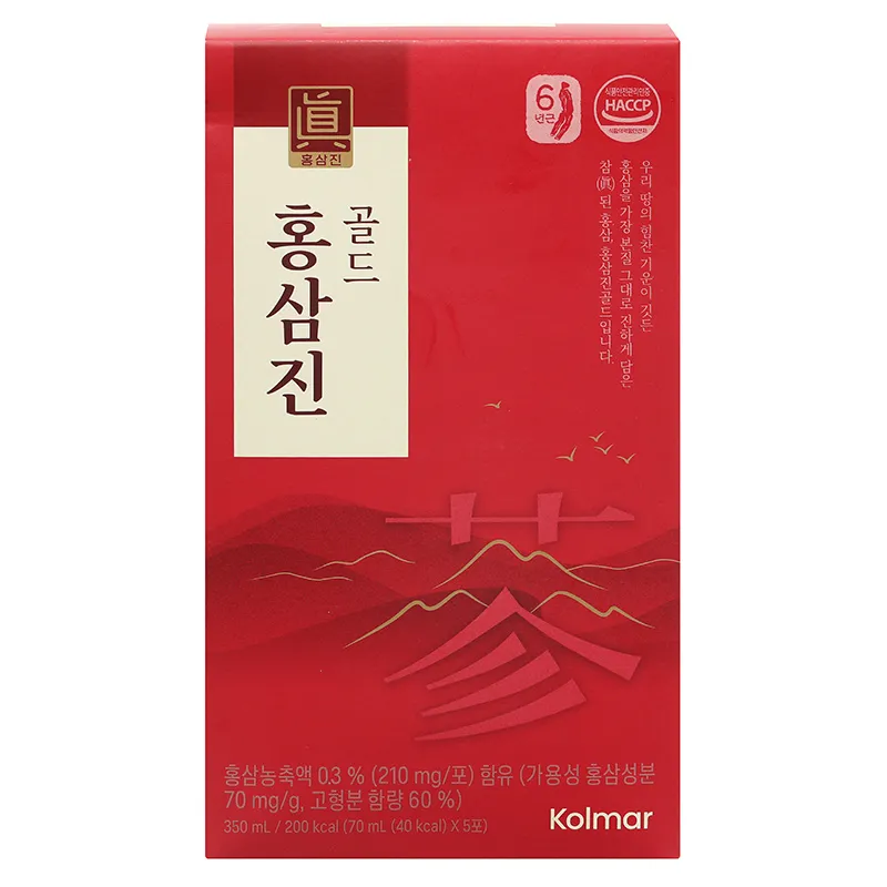 Thực phẩm bảo vệ sức khỏe NƯỚC HỒNG SÂM HONGSAMJIN GOLD (Hộp *3 Hộp Nhỏ * 5 Gói 70ml) 8