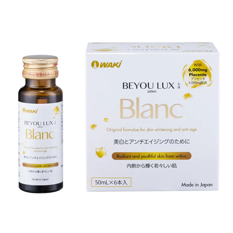 Nước uống BEYOU LUX BLANC hỗ trợ sạm nám, trắng da, hạn chế lão hóa (Hộp 6 chai x 50ml) 3