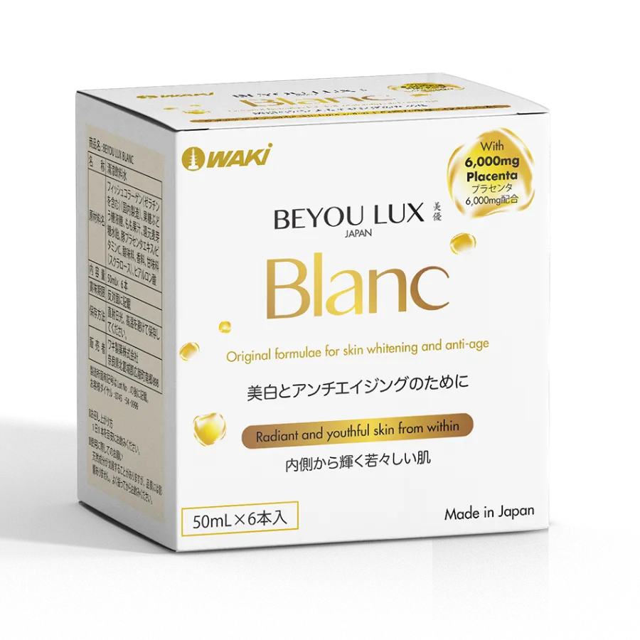 Nước uống BEYOU LUX BLANC hỗ trợ sạm nám, trắng da, hạn chế lão hóa (Hộp 6 chai x 50ml) 5