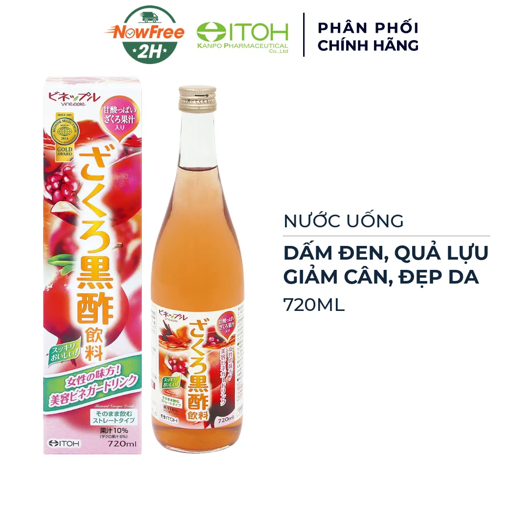 Nước Uống Naris Itoh Dấm Lựu Giảm Cân, Đẹp Da 720ml
