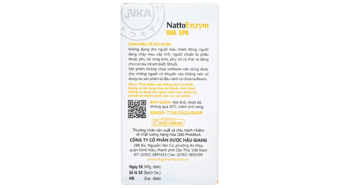 Nattoenzym DHA EPA lọ 60 viên 4