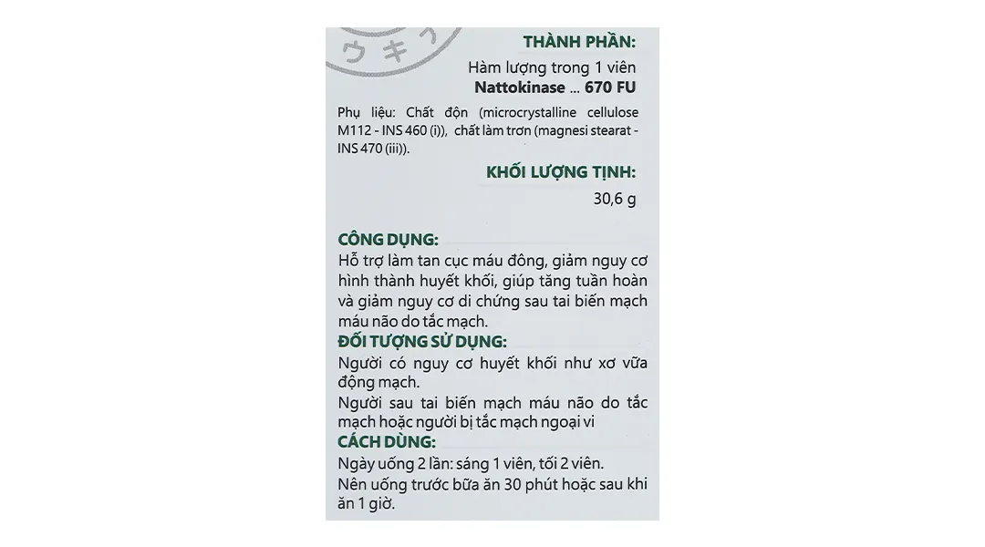 Thực phẩm bảo vệ sức khoẻ: Nattoenzym 8